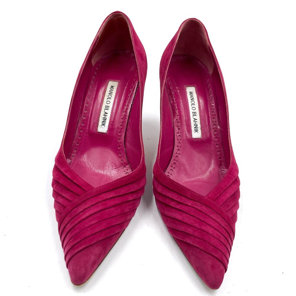 Manolo Blahnik Pink Heels - Picture 3 of 10